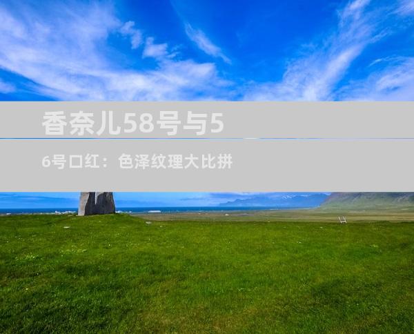 香奈儿58号与56号口红：色泽纹理大比拼