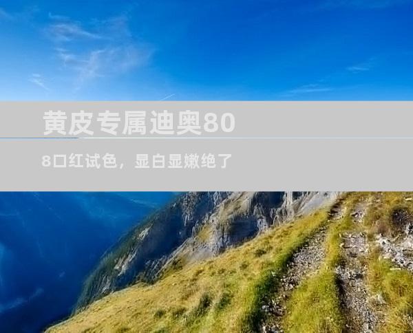 黄皮专属迪奥808口红试色，显白显嫩绝了